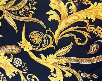 Baroque Fashion design print on poly spandex