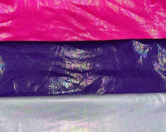 Illusion Alligator skin design print on metallic nylon spandex