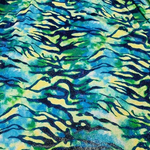 Skin Avatar design print on nylon spandex with foggy foil