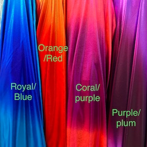 Ombré 2tone design print on the best quality of nylon spandex with foil