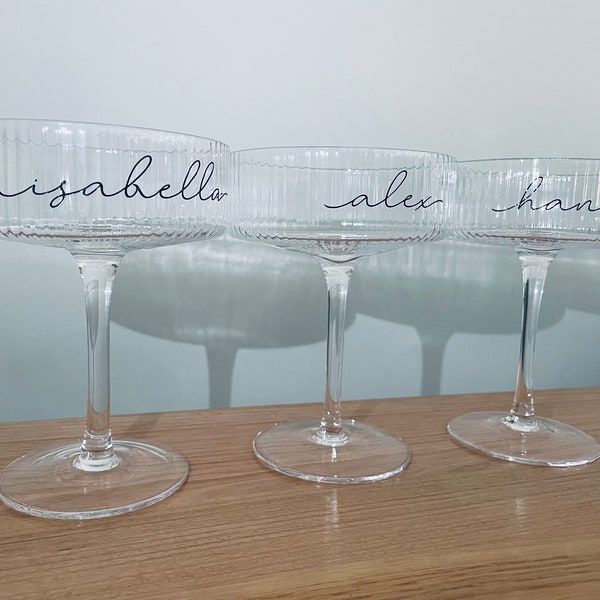 The Elegant Bridal Coupe Glasses