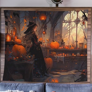 IAMAGOODLADY Spooky Halloween Party Decorations Sale Clearance Halloween  Tapestry with Print Background Hanging Bedroom Wall Halloween Decor Under  10