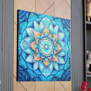 Mandala Art Canvas Print, Spiritual Wall Art, Meditation Wall Decor, Boho Art Canvas, Mindfulness Art, Yoga Gift, Mandala Wall Art, Zen Art