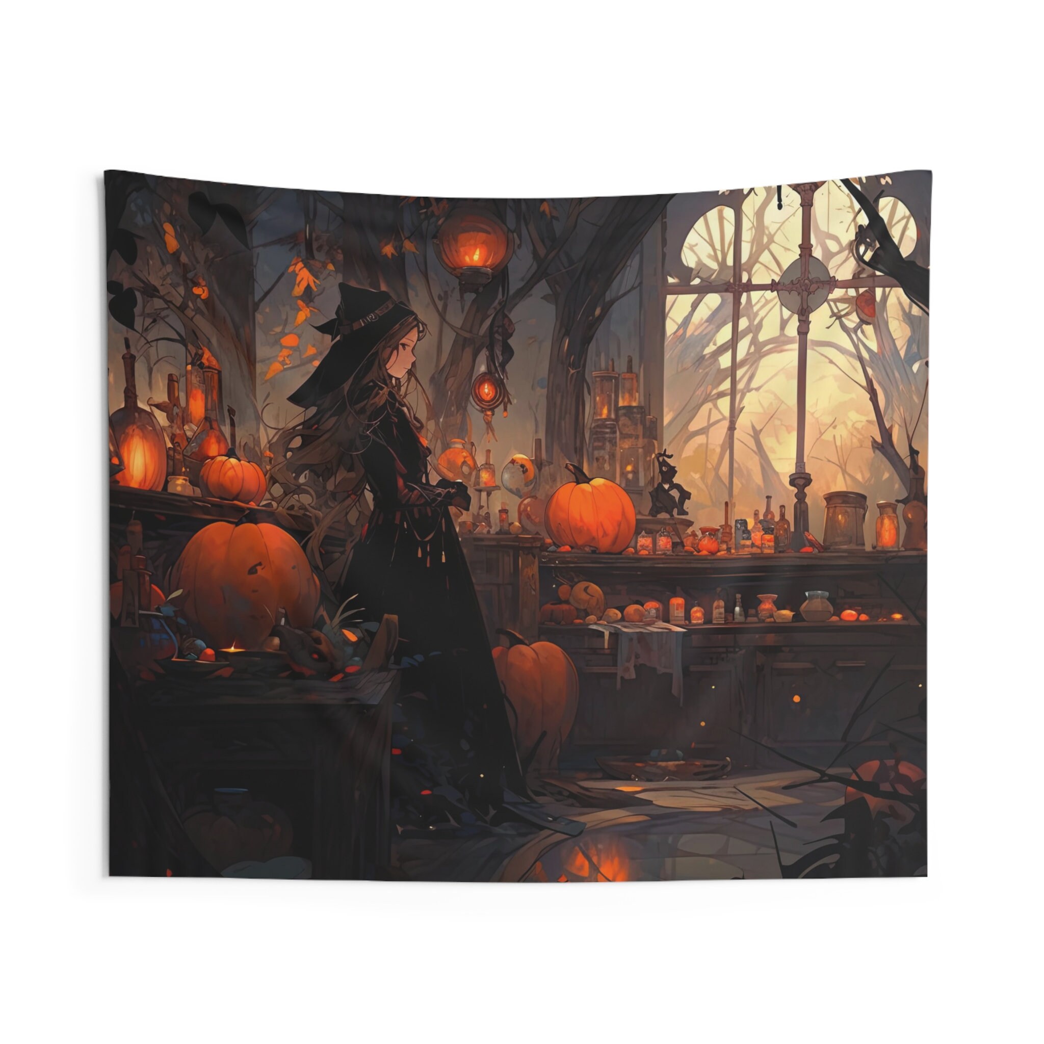 Custom Personalized Witch Tapestry - Halloween Gift Idea - Stay Wild Moon Child main image 0