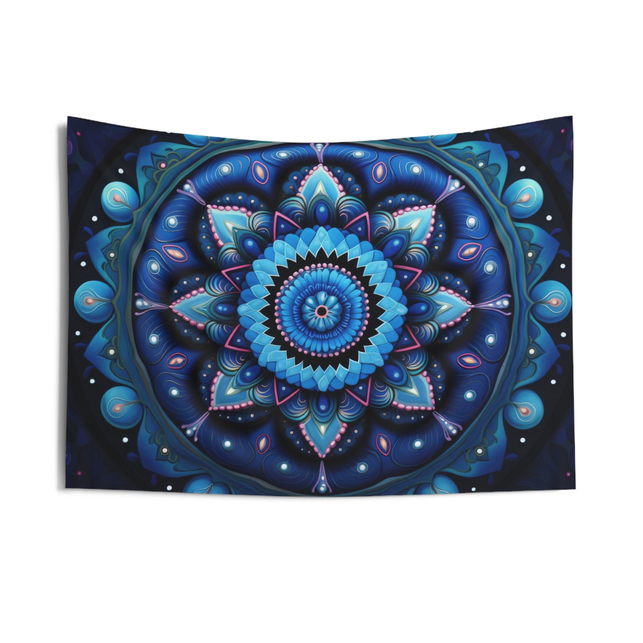 Mandala Tapestry, Spiritual Wall Art, Meditation Wall Decor, Boho