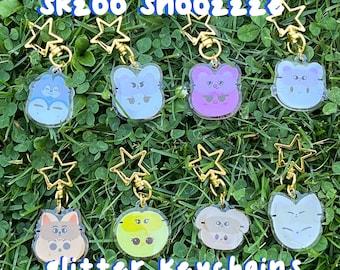Stray Kids Skzoo Snoozzze Glitter Keychains! <kpop 5stars>