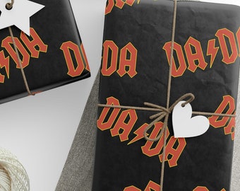 Dad Wrapping Paper Roll, Father's Day Gift Wrap, Daddy Birthday Giftwrap, Dad Life, Rocker Dada Gifts, Cool Dad, New Dad, Dad to Be