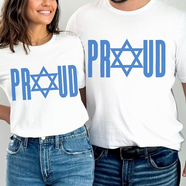 Proud Jewish Shirt, Jewish Tshirt, Israel Shirt, Festival Tee, Religious Holiday Celebration Gift, Star of David, Jewish Star, Hanukkah