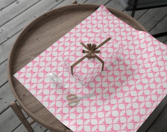 Cadeaupapier roze/rood met sterren - 100m rol | Inpakpapier Cadeaupapier roze/rood met sterren - 100m rol | Inpakpapier