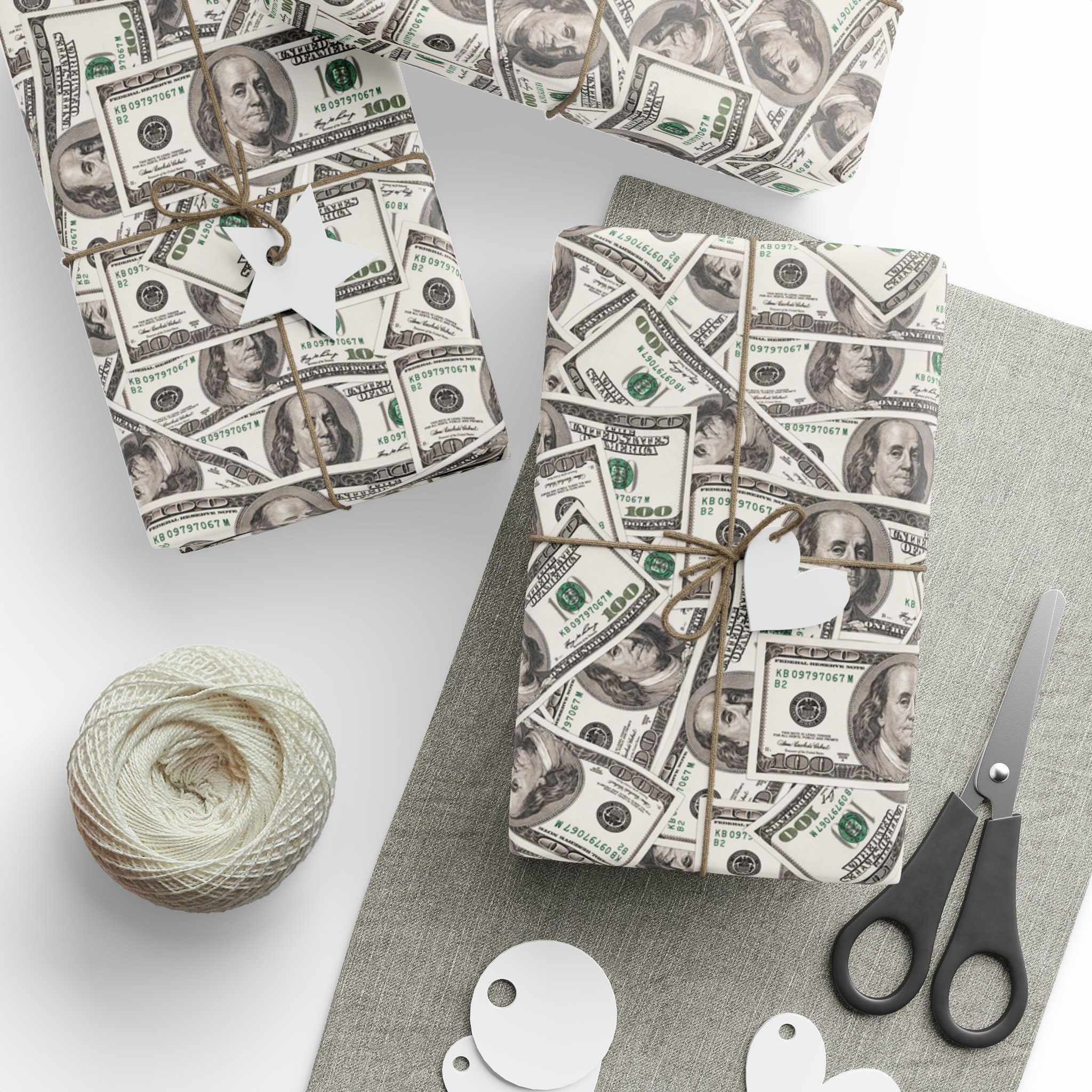 Money wrapping paper discount