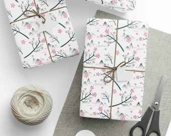 Kersenbloesem Sakura cadeaupapier, Japans cadeaupapierrol, Washington DC Tokyo Azië, verjaardag Moederdag aanwezig