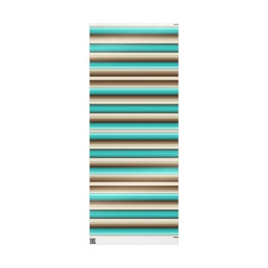Western Serape Wrapping Paper Roll, Cowboy Gift Wrap, Turquoise Tan Beige, Birthday Present, Mexican Blanket Pattern, Cowgirl Rodeo Gift image 2
