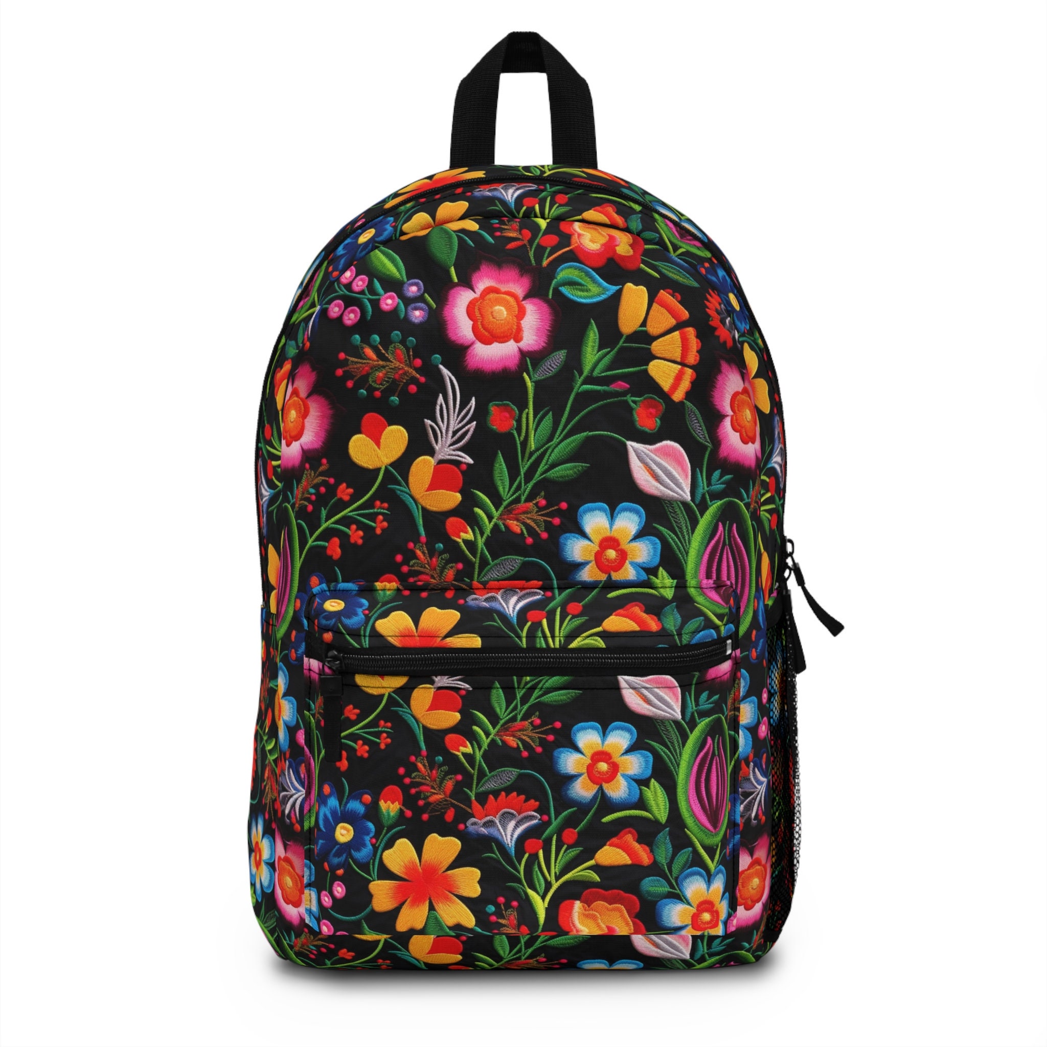 Colorful Butterfly‎ & Floral Embellished Leather Backpack Mexico