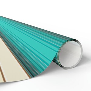 Western Serape Wrapping Paper Roll, Cowboy Gift Wrap, Turquoise Tan Beige, Birthday Present, Mexican Blanket Pattern, Cowgirl Rodeo Gift image 3