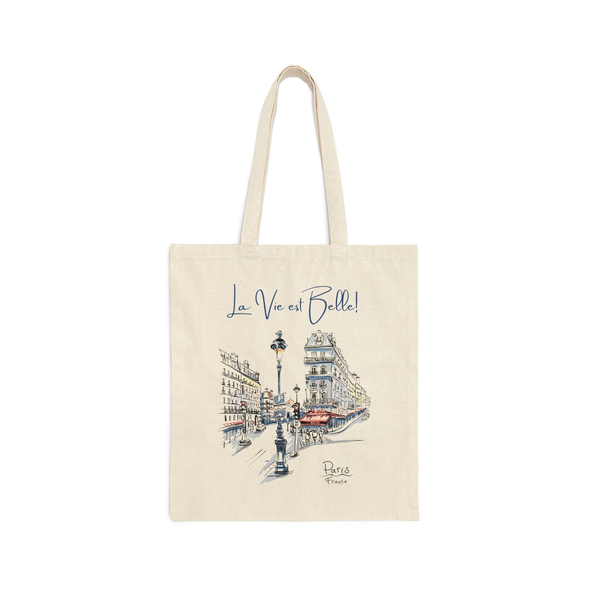 バレンシアガ Cities Paris canvas tote BALENCIAGA Cotton Canvas Calfskin Cities Paris Jumbo Large
