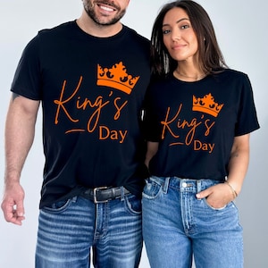 King's Day Koningsdag Tshirt, King Crown t-shirt Shirt, Dutch Pride Gift, Holland Orange Tee, Amsterdam Netherlands Dutch Day T-shirt, King