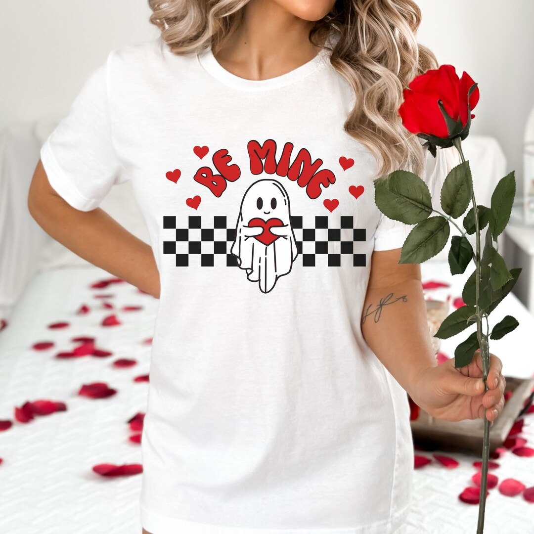 Ghost Valentines Day Shirt Spooky Cute Ghosts Valentine Love Etsy