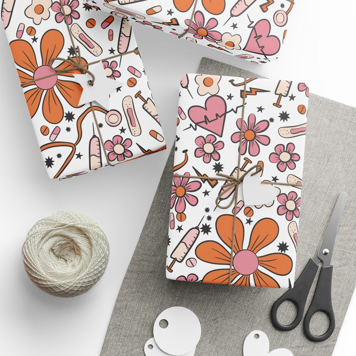 Medical Wrapping Paper Nurse Wrapping Paper Roll, Medical Office Gift Wrap, Nurse Gifts ...