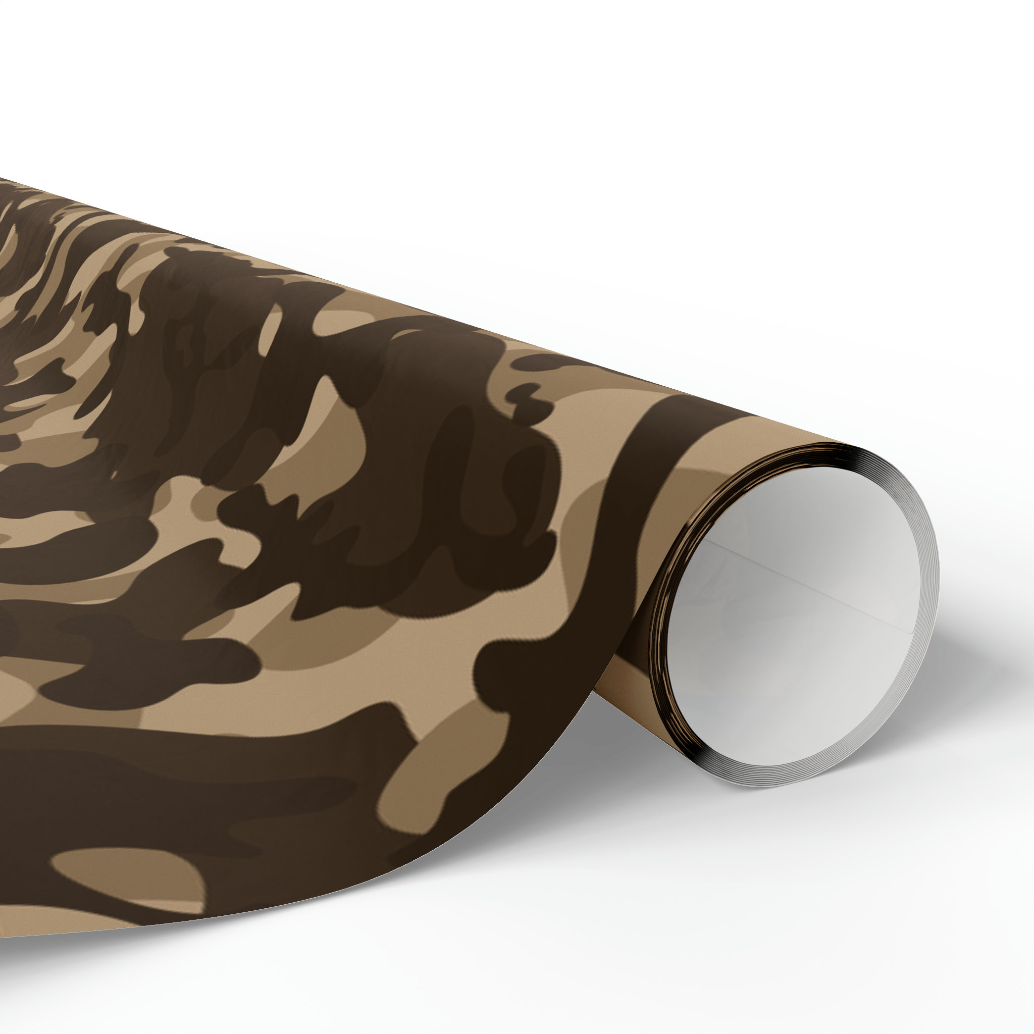 Camouflage Gift Wrapping Paper, Camo Gift Wrapping Paper Roll, Birthday Present, Father's Day, Military Hunting Themed Party, Brown Tan