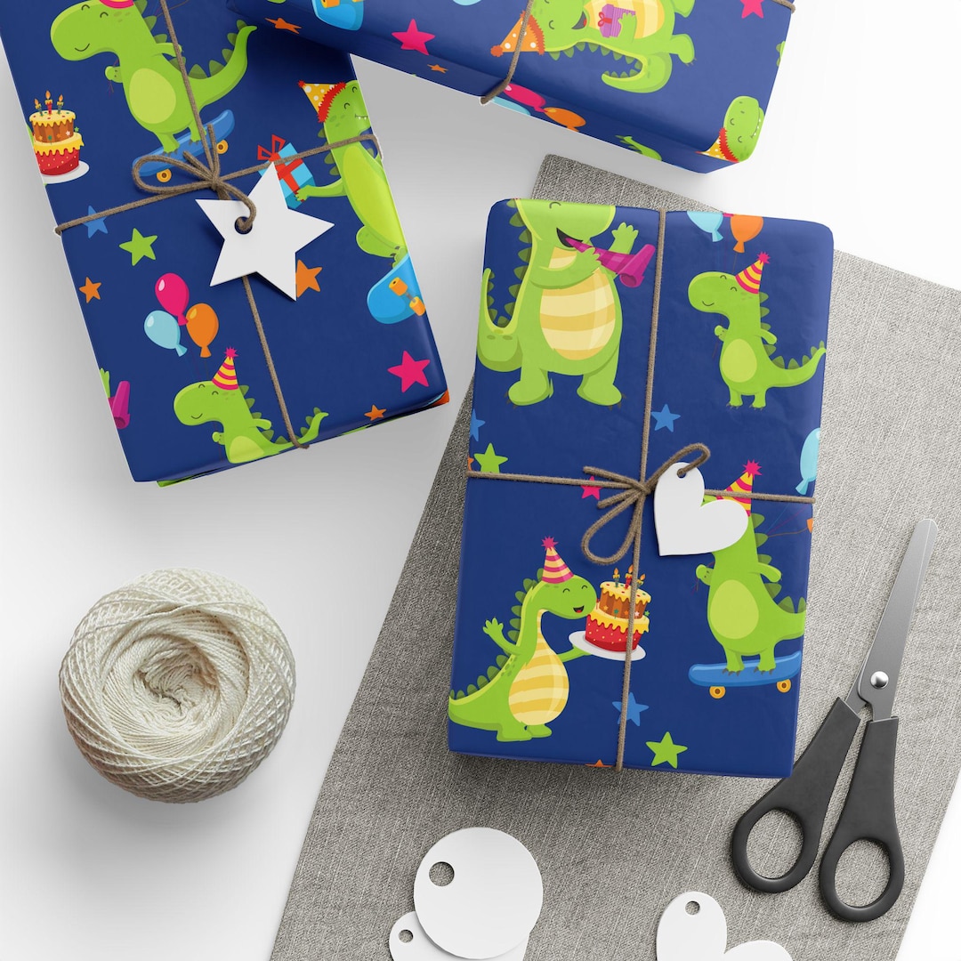 Dinosaur Wrapping Paper Luxury Gift Wrap Dinosaur Gift