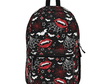 vamps 巾着　リュック　バッグ　ヴァンプス　バンプス　黒　ハロウィンパーティ vamps 巾着 リュック バッグ ヴァンプス バンプス 黒 ハロウィン