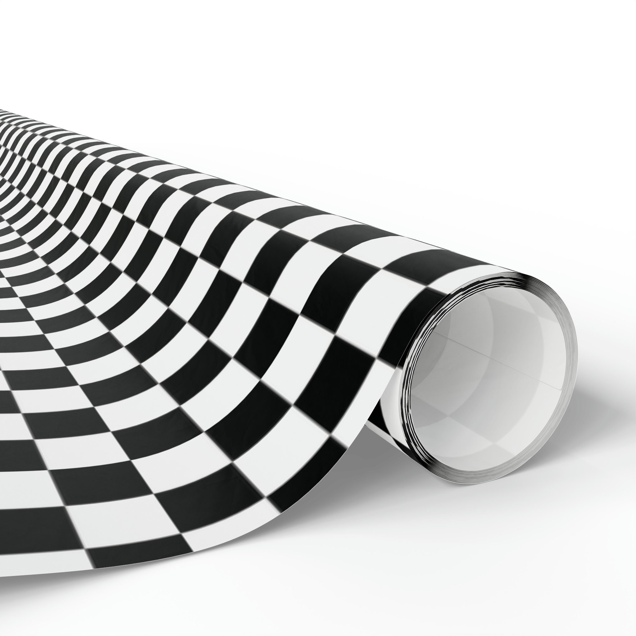 Checkered Wrapping Paper Roll, Black White Check Gift Wrap, Ideal for ...