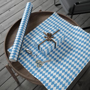 Oktoberfest Wrapping Paper Roll, Bavaria Gift Wrap, Matte or Glossy, Beer Giftwrap, German Party Theme, Bavarian Flag, Munich Germany