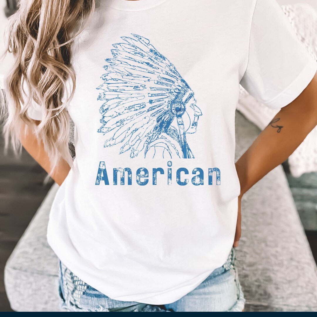 Small Funky Tee - First Nation Chief - White