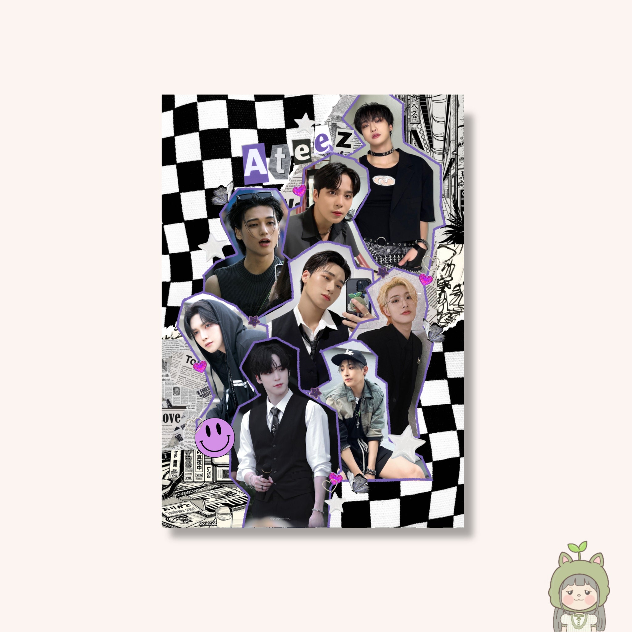 Korean Kpop Girl Group Idol New Jeans Music Album OMG Cover Rabbit Poster  Print Canvas Painting Wall Art Picture Home Room Decor