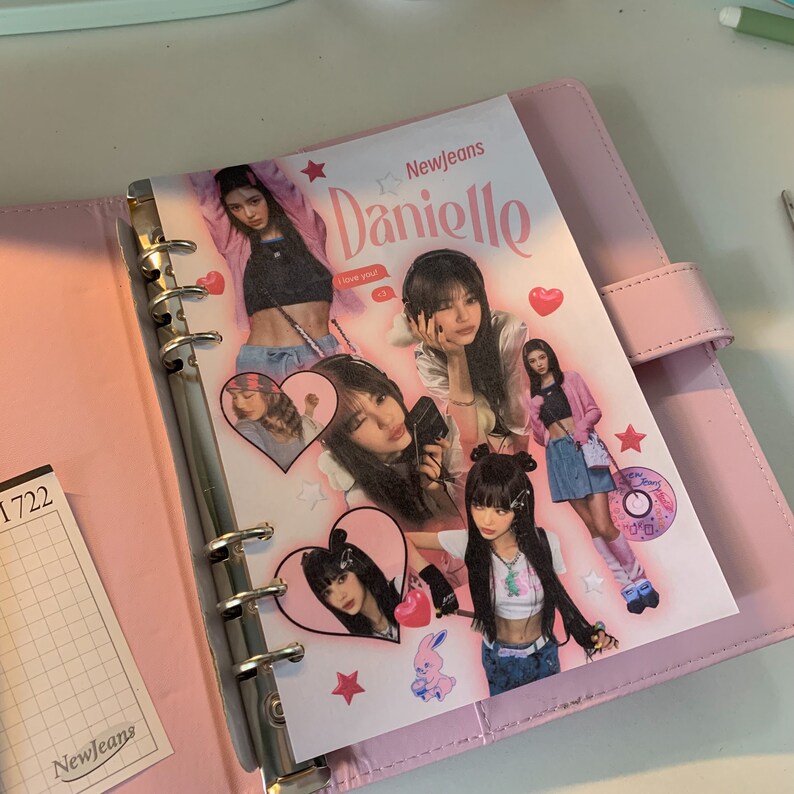 Digital KPOP Newjeans Danielle Y2K Binder Cover Filler Divider Etsy