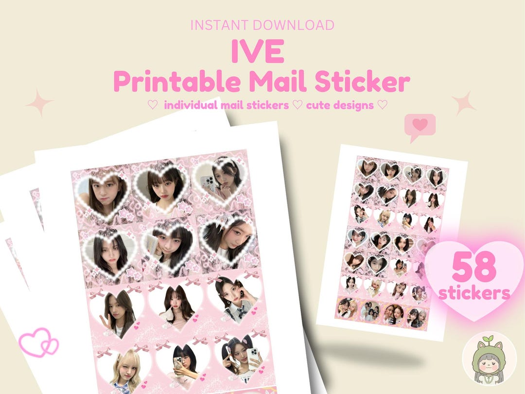 Sticker Mail I've IVE Mail Stickers, Kpop Mail Letter Cute Stickers - Etsy