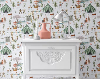 Dollhouse Wallpaper: Circus Theme Miniature Room Decoration