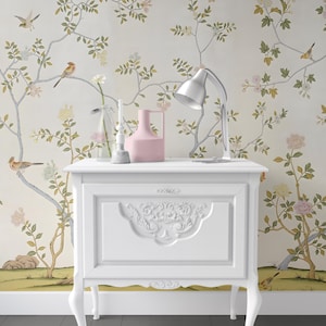 Chinoiserie Dollhouse Wallpaper: 1/12 Scale, Peel & Stick or Card Stock image 1