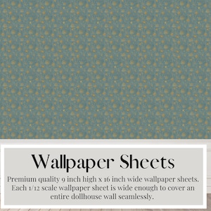 Dollhouse Wallpaper: Milky Way Celestial Peel & Stick Paper (1/12 Scale) image 3