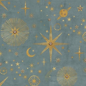 Dollhouse Wallpaper: Milky Way Celestial Peel & Stick Paper (1/12 Scale) image 4