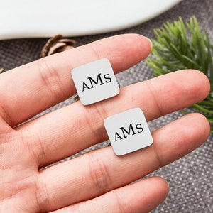 Personalisierte Groomsmen Manschettenknöpfe,Ehemann Manschettenknöpfe,Monogramm Manschettenknöpfe