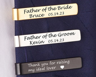 Personalize Groomsman Tie Clip,Monogram Best Man Tie Clip,Custom Men Tie Clip,Engrave Tie Clip,Groomsman Gift Set Of 3 4 5 6,Gift For Him