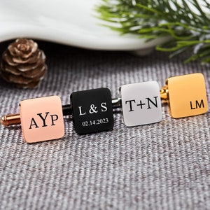 Personalized Men Cufflink,Engraved Groomsman Cufflinks,Custom Cufflinks,Monogramed Boyfriends Cufflinks,Husbands Cufflinks ,Anniversary Gift