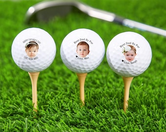Custom Father's Day Gift Photo Golf Balls, Personalized Image Golf Ball for Dad, Golf Gifts, New Dad Gift, Golf Gift for Father,Golf For Men