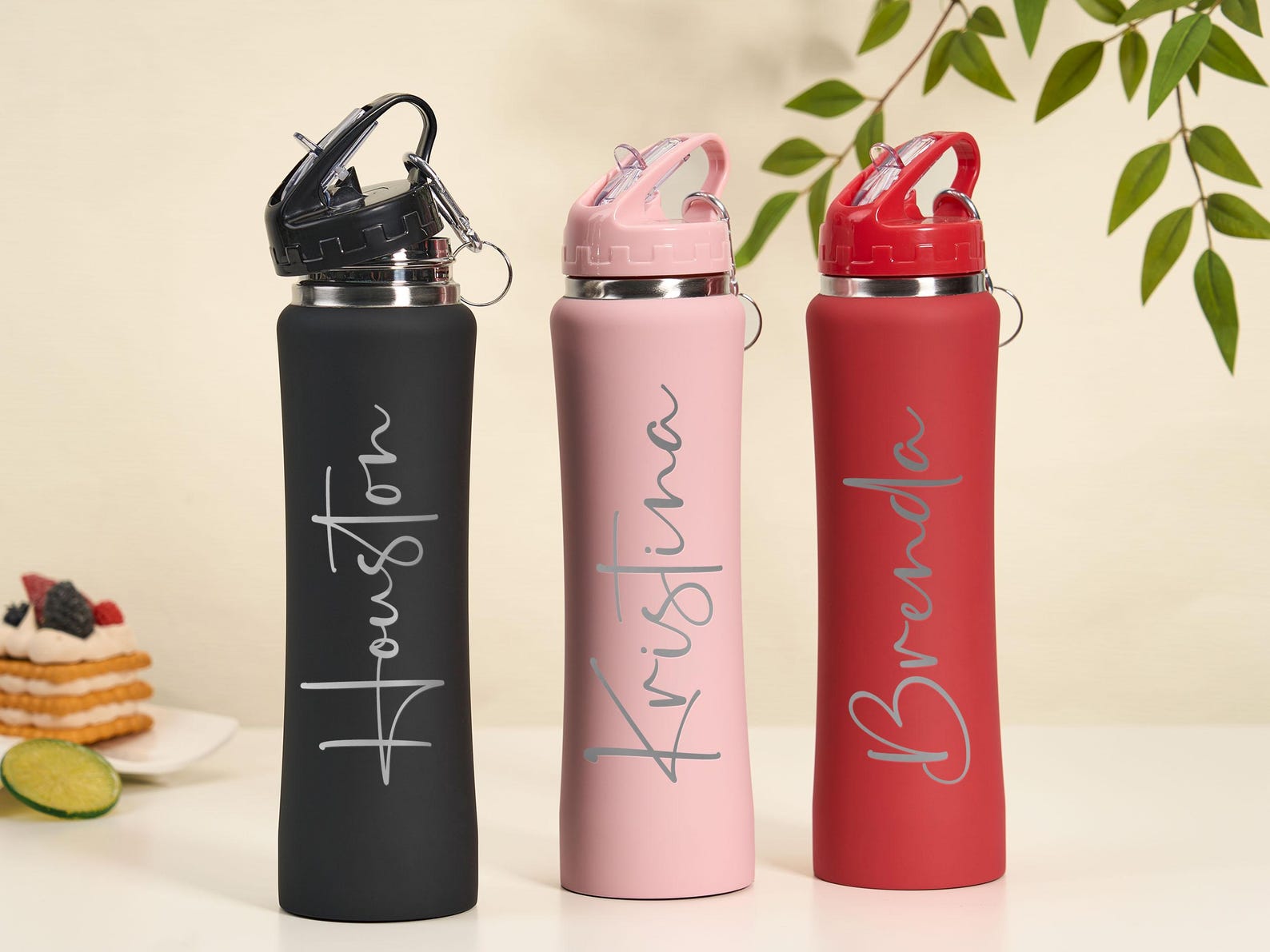 Personalized Laser Engraved Water Bottle With Custom Image Logo Text ...