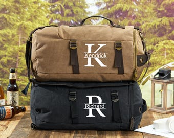 Groomsmen Duffle Bags, Personalized Weekender Bag, Custom Overnight Bag, Gift for Him, Birthday Gift, Monogram Travel Bag,Set of 4, 5, 6