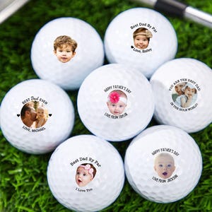 Personalized Golf Ball with Child&#39;s Photo,Mother&#39;s Father&#39;s Day Gift, Photo Face Golf Lover Ball Gift,Custom Golf Balls,Golf Gifts for Men