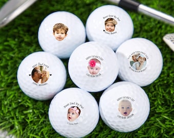 Personalized Golf Ball with Child's Photo,Mother's Father's Day Gift, Photo Face Golf Lover Ball Gift,Custom Golf Balls,Golf Gifts for Men