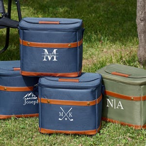 Personalized Cooler Bag, Groomsmen Gifts, Bachelor Party, Custom Best Man Gift,Monogram Golf Cooler for Men,Groomsmen Cooler Set,Beer Cooler