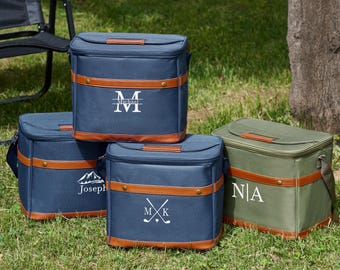 Personalized Cooler Bag, Groomsmen Gifts, Bachelor Party, Custom Best Man Gift,Monogram Golf Cooler for Men,Groomsmen Cooler Set,Beer Cooler