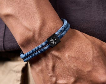 Personalized Bracelet for Dad, Father's Day Gift, Adjustable Sliding Knot Bracelet,Gift For Boyfriend, Gift For Family,Anniversary, Couple