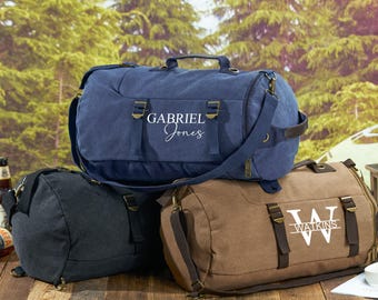 Personalized Groomsman Duffle Bags, Monogram Weekender Bag For Man,Custom Travel Bag, Best Man Gift,Wedding Party Gift For Him,Overnight Bag