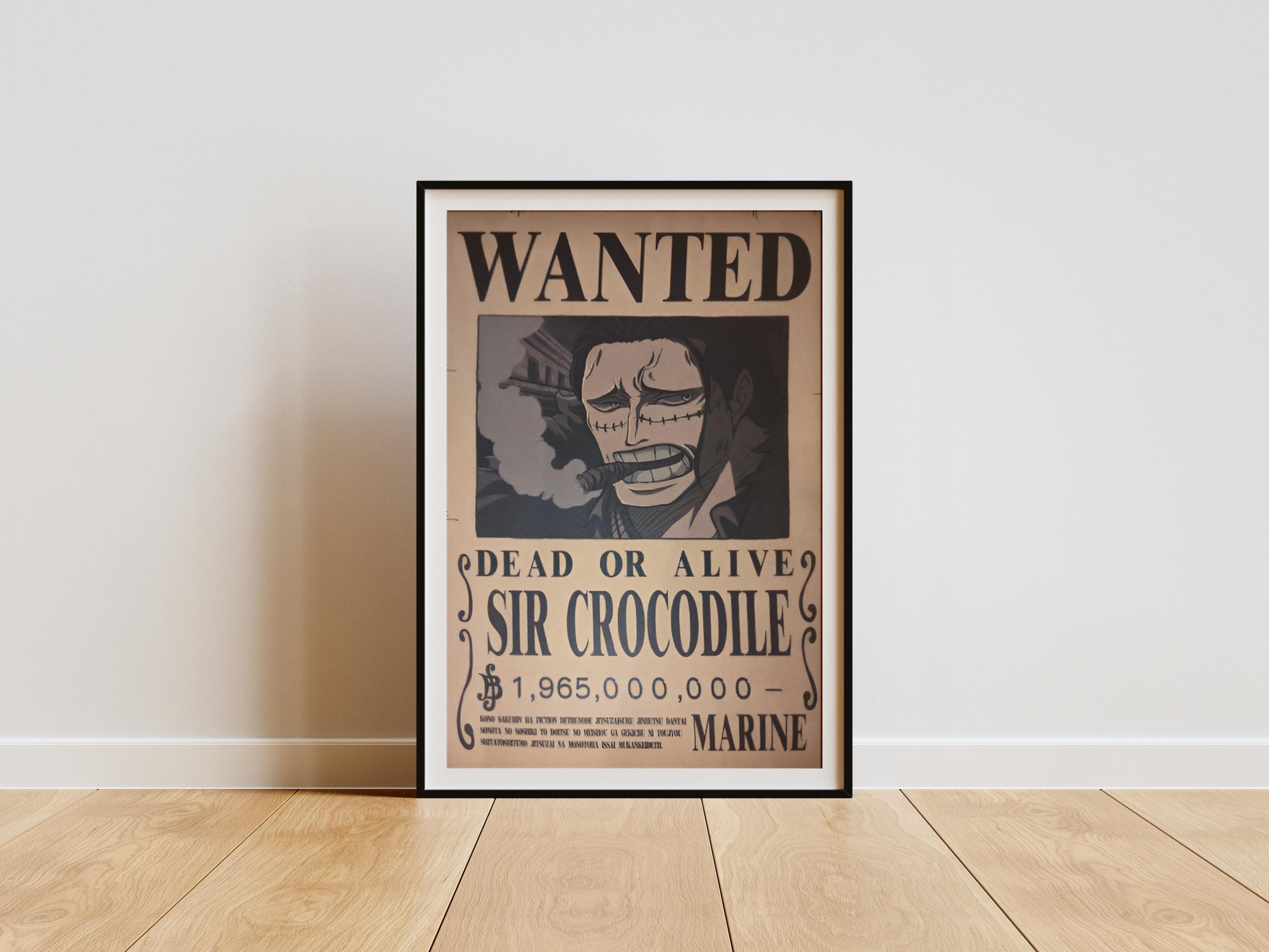 One Piece Wanted Prime Bounty Wanted Poster A3 Format Monkey D