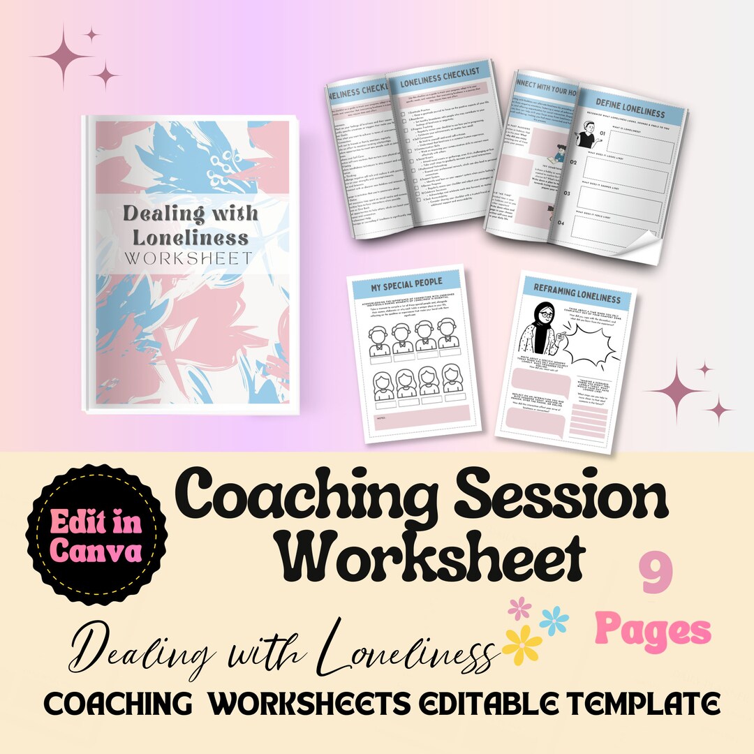 Worksheets Template for Coaching Session Dealing With Loneliness