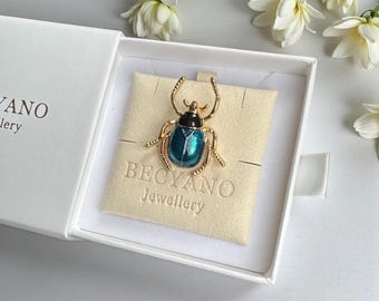 Broche de escarabajo, broche de escarabajo, regalo de joyería, joyería, novia, broche vintage, prendedor de joyería, escarabajo, broche de prendedor, recuerdo de escarabajo, prendedor